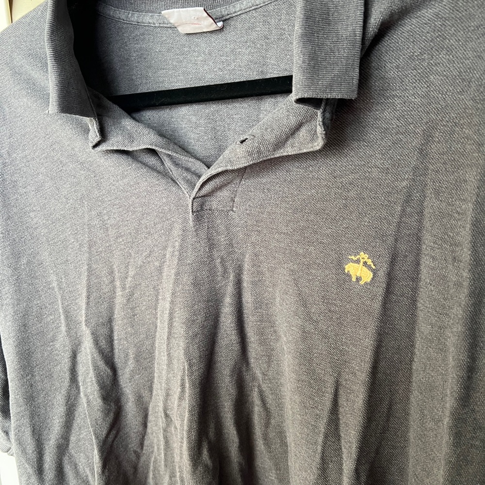 Brooks Brothers Gray Polo Shirt Classic Design